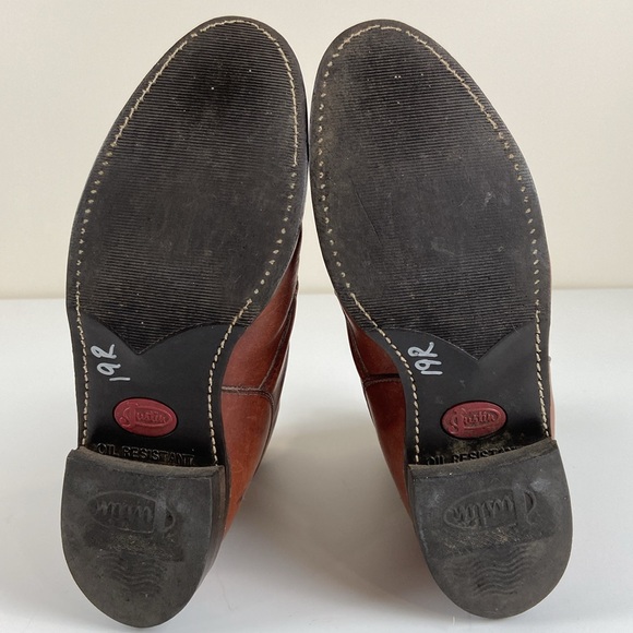 Justin Vintage Paddock Heritage Brown Leather Boots Womens 6.5 B - Picture 9 of 11